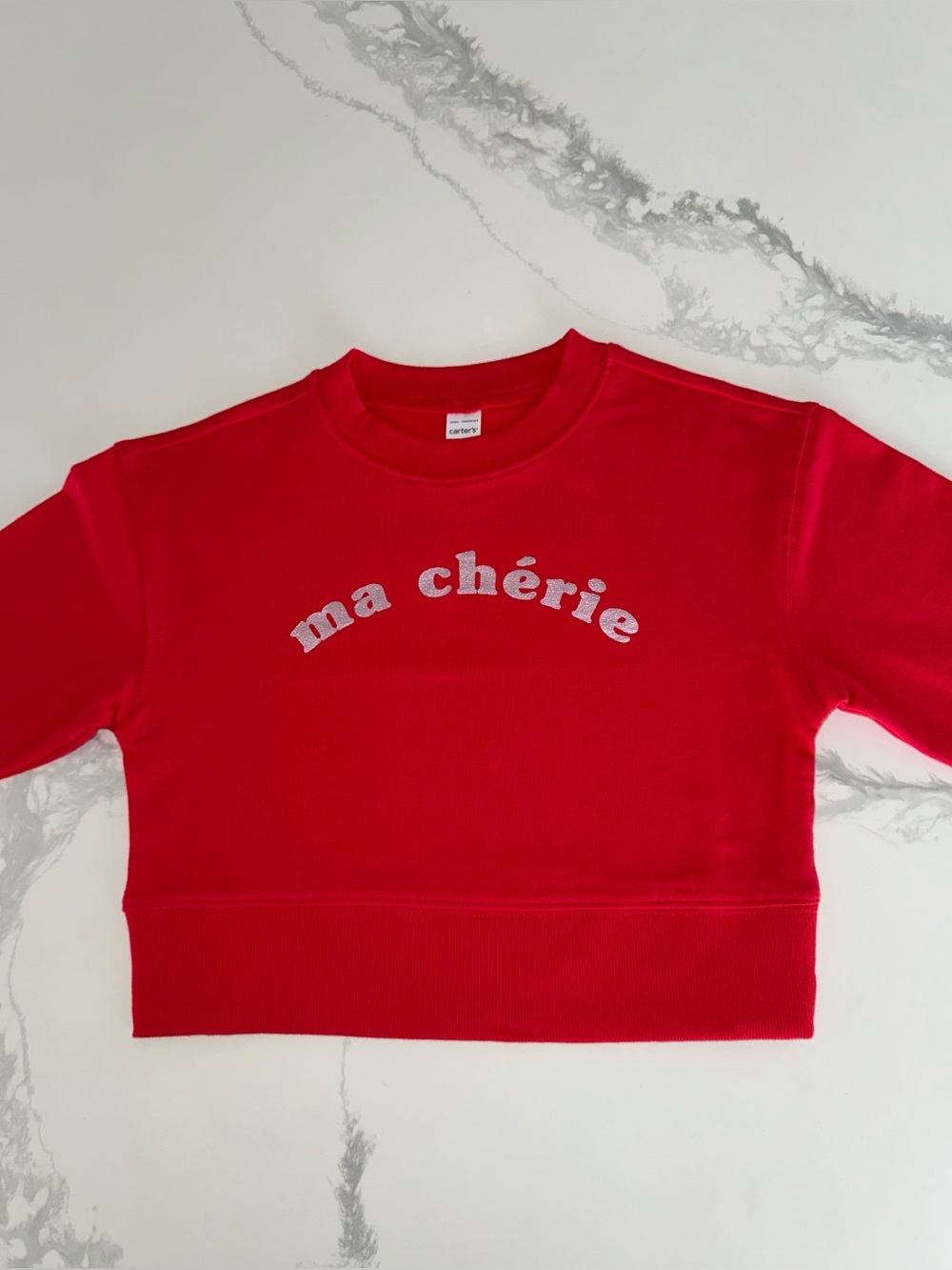 Carter’s Ma Chérie Red Lightweight Girls Sweatshirt Size 6